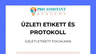 ÜZLETI ETIKETT  FOGALMAK